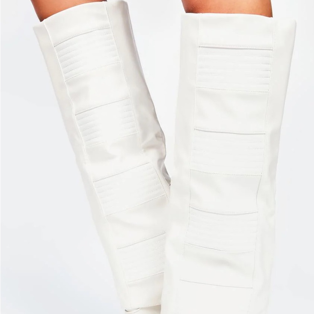 Women's White Ankle Boots
